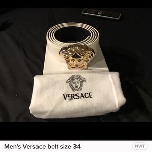 Awesome Versace White Belt